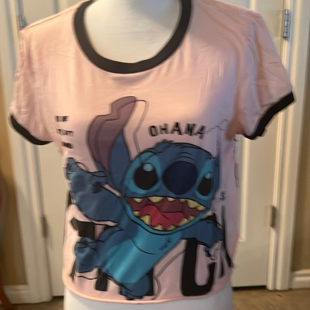 Disney stitch half shirt